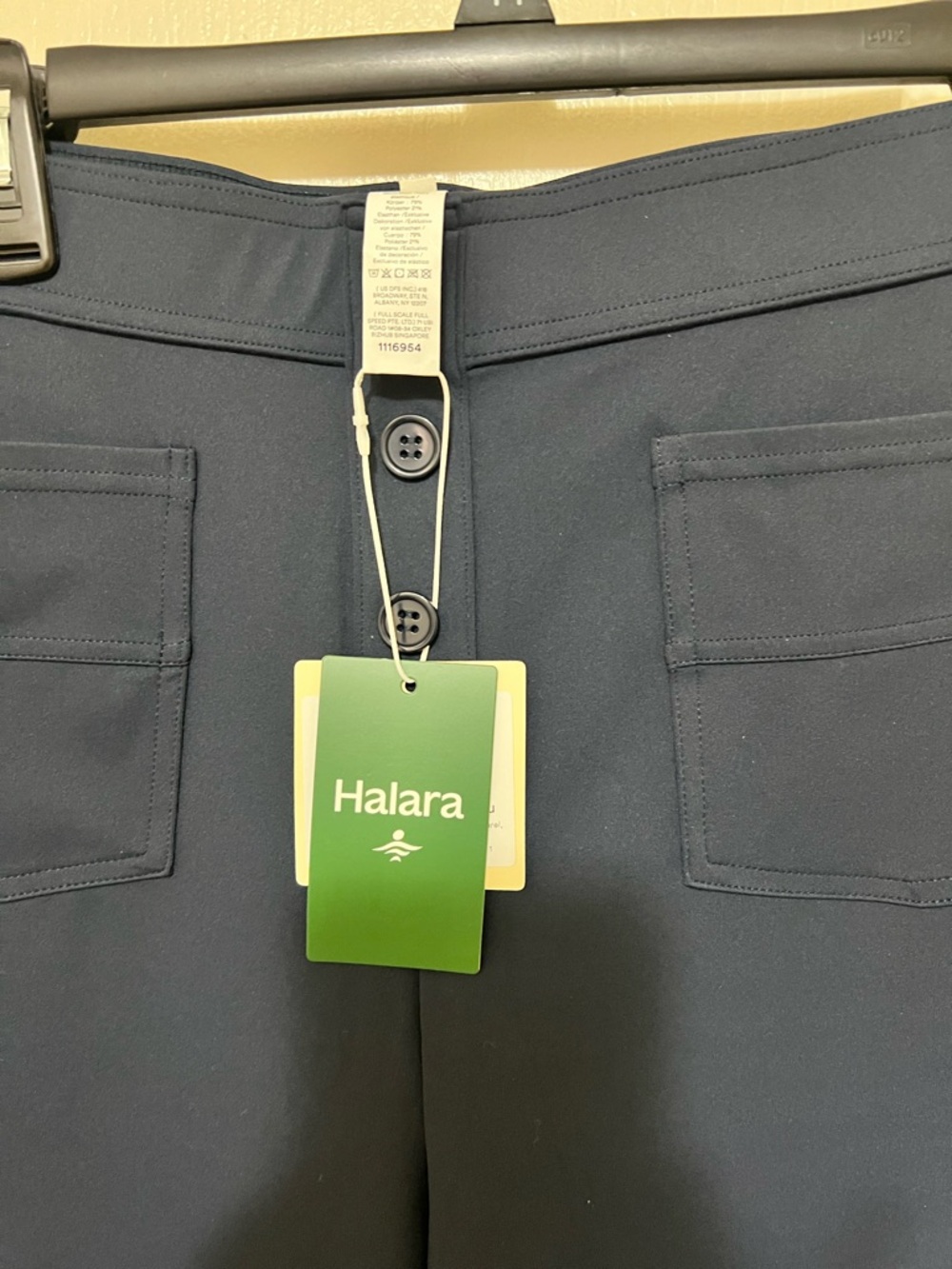 Halara Petite DayStretch High Waisted Pockets Straight Leg Casual Pants - Picture 2 of 5